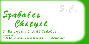 szabolcs chityil business card